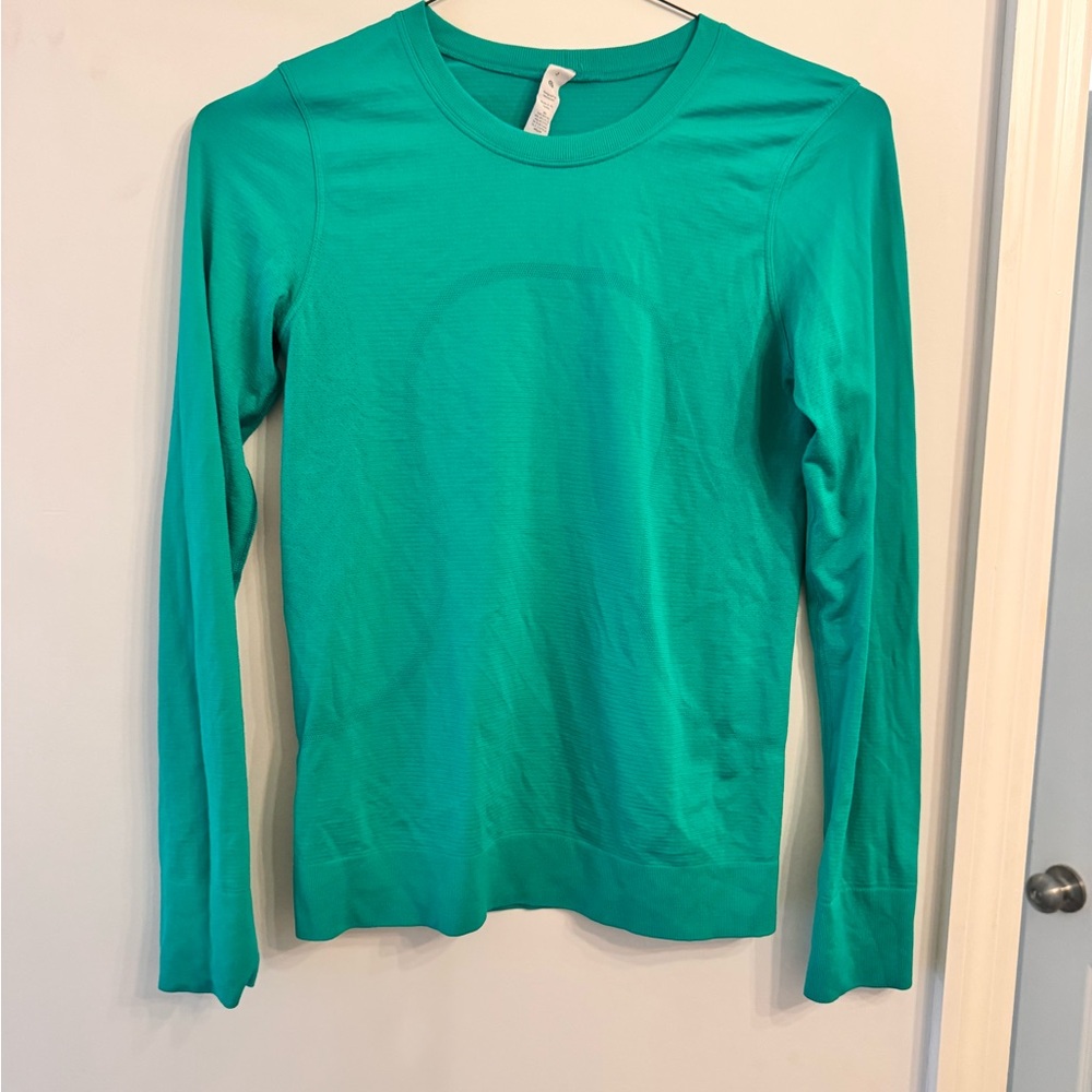 lululemon athletica Long Sleeve Tee in Teal